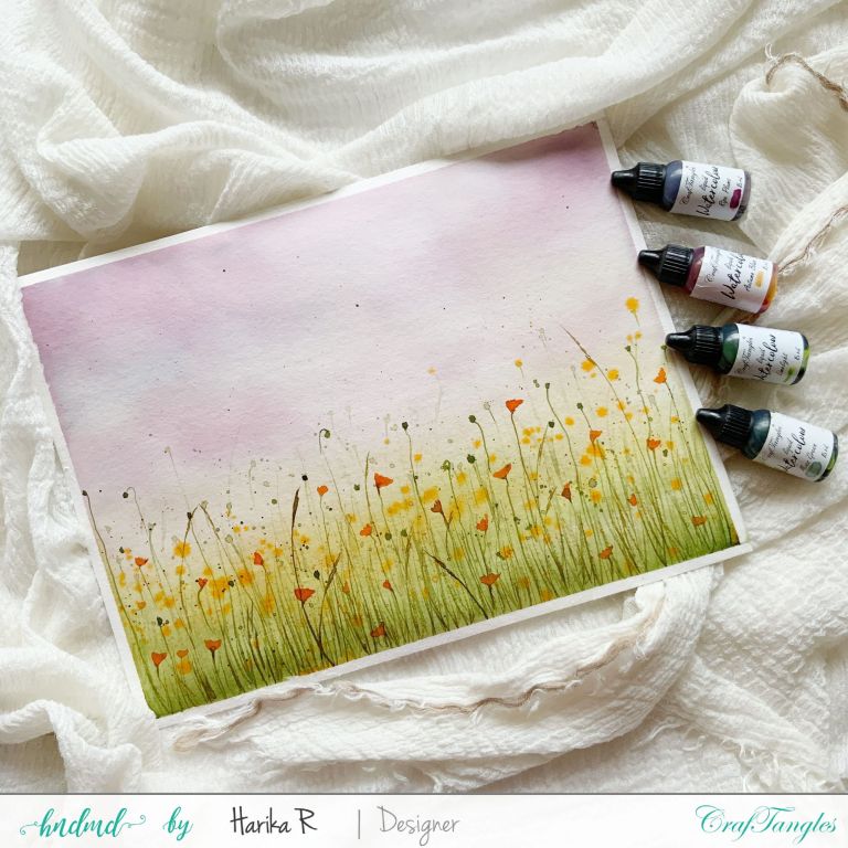 Beautiful Spring Field - Watercolor Edition - HNDMD Blog