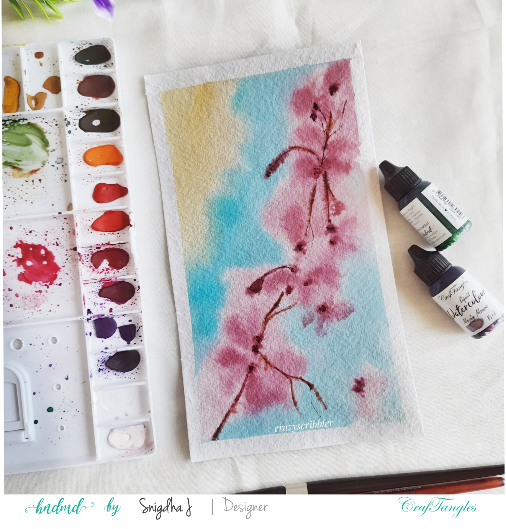 How To Use Liquid Watercolours For Vibrant Paintings