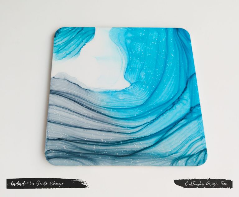 Awesome Alcohol Ink Coaster 'Galaxy' - HNDMD Blog