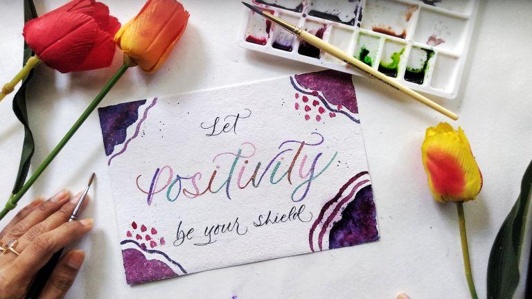 Positivity Calligraphy Tutorial - HNDMD Blog