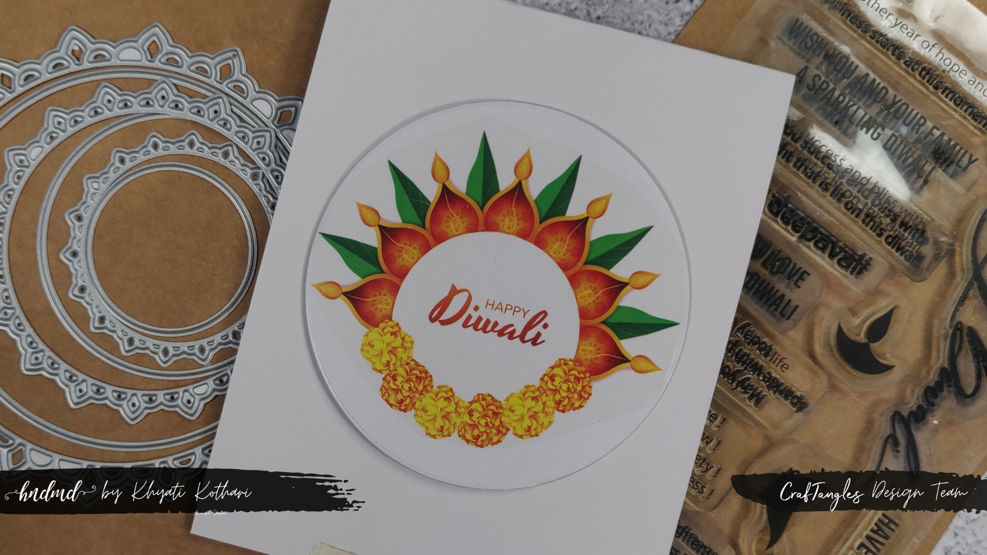 More Diwali Greeting Cards  Card Making Tutorial with Die Cuts & Patterned  Paper 