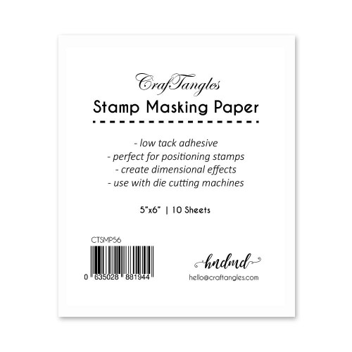 CrafTangles Stamping Masking Sheets / masking paper (Pack of 10) - 5by6 inch