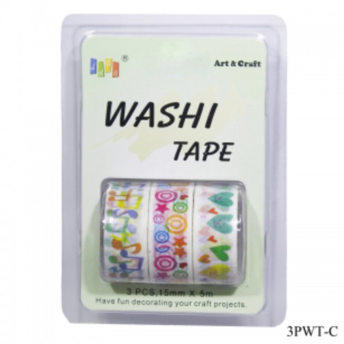 Washi Tapes pack of 3 (3PWTC) 3PWTC HNDMD