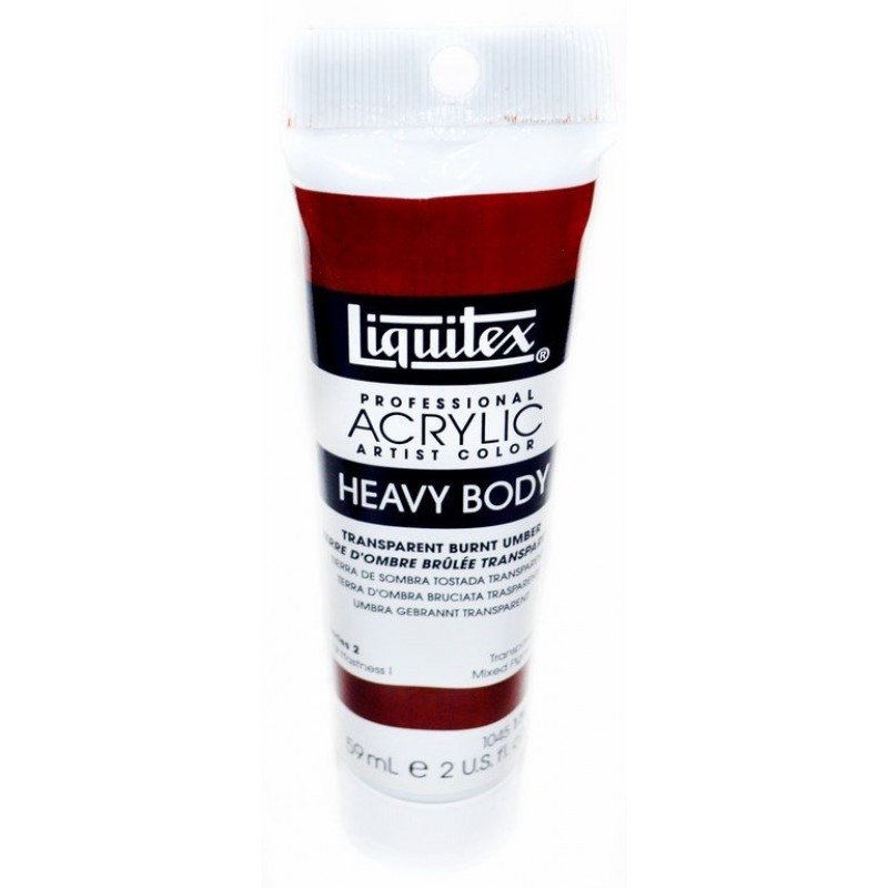 Liquitex Heavy Body Acrylic Transparent Burnt Umber 59 ML - 1045130 | HNDMD