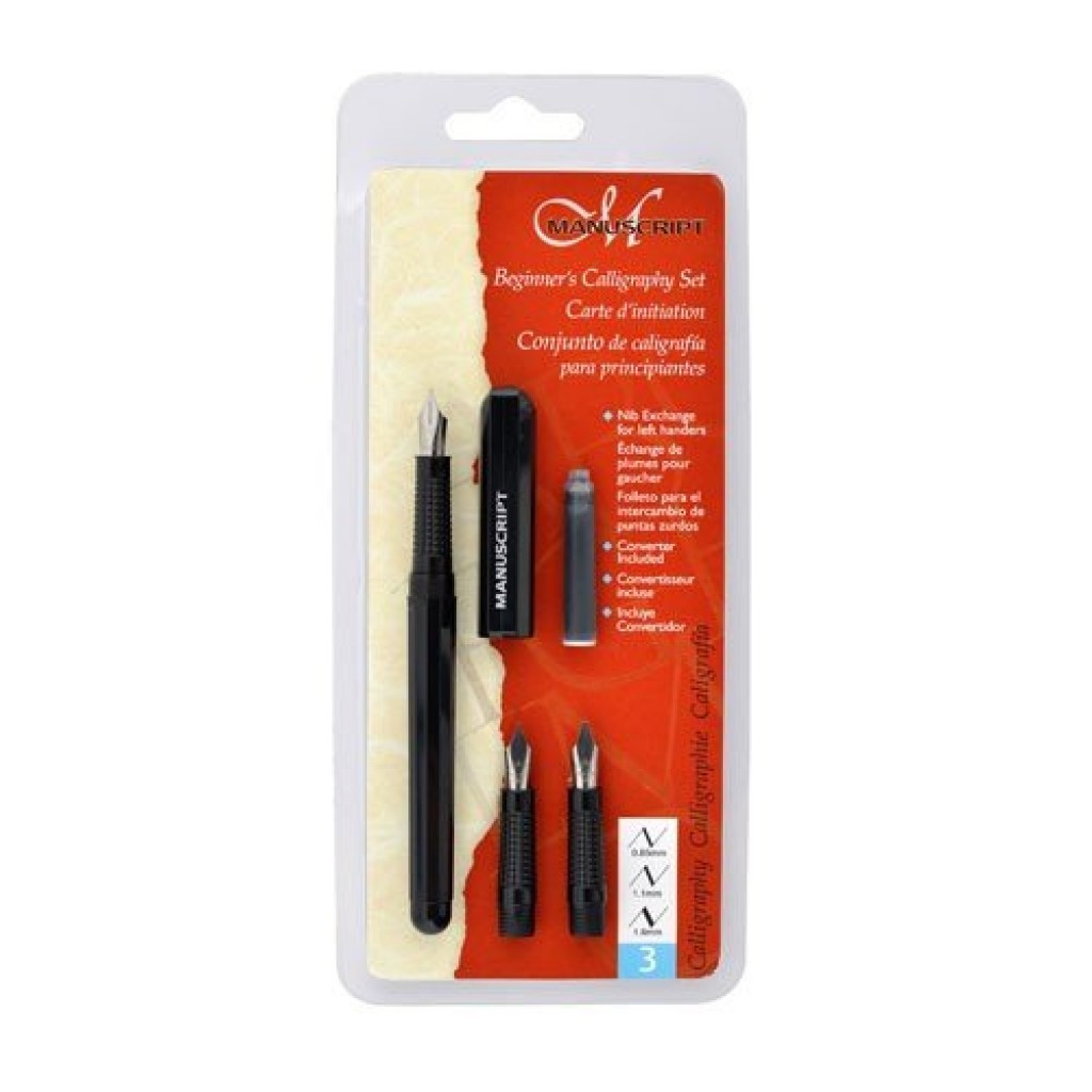 Manuscript Beginner's Calligraphy Fountain Pen Set MC1235A HNDMD