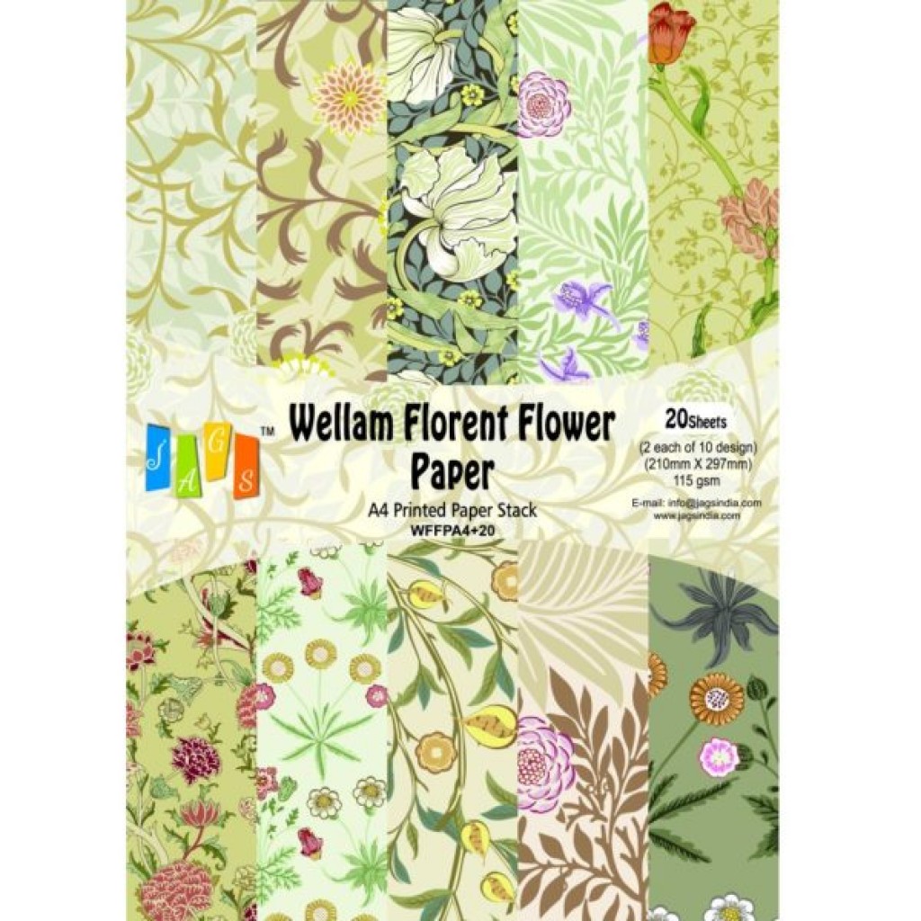 Vellum Paper A4 Florent Flower - WFFPA420 | HNDMD