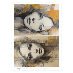 CrafTangles Decoupage Napkin / Tissue / Collage Paper - Collage Ladies 1