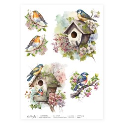 CrafTangles Decoupage Napkin / Tissue / Collage Paper - Birds 2