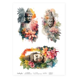 CrafTangles Decoupage Napkin / Tissue / Collage Paper - Buddha 2