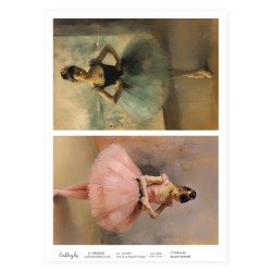 CrafTangles Decoupage Napkin / Tissue / Collage Paper - Ballet Dancer