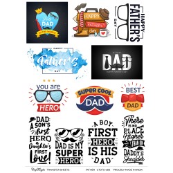 CrafTangles A4 Transfer It Sheets - Father