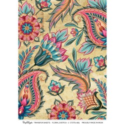 CrafTangles A4 Transfer It Sheets - Floral Exotica 2