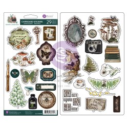 Prima Marketing Chipboard Stickers 29/Pkg - Nature Academia