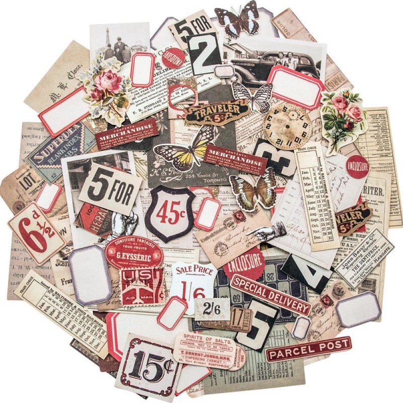 Buy Tim Holtz Idealogy Ephemera Pack Snippets Tiny Die cuts (111/pkg