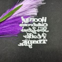 Steel Word Dies - Celebration Words (Set of 5 dies)