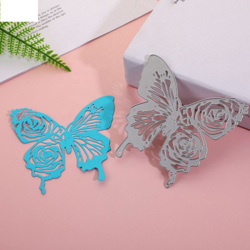 Steel Cutting Dies Large Floral Butterfly Xy348 Hndmd