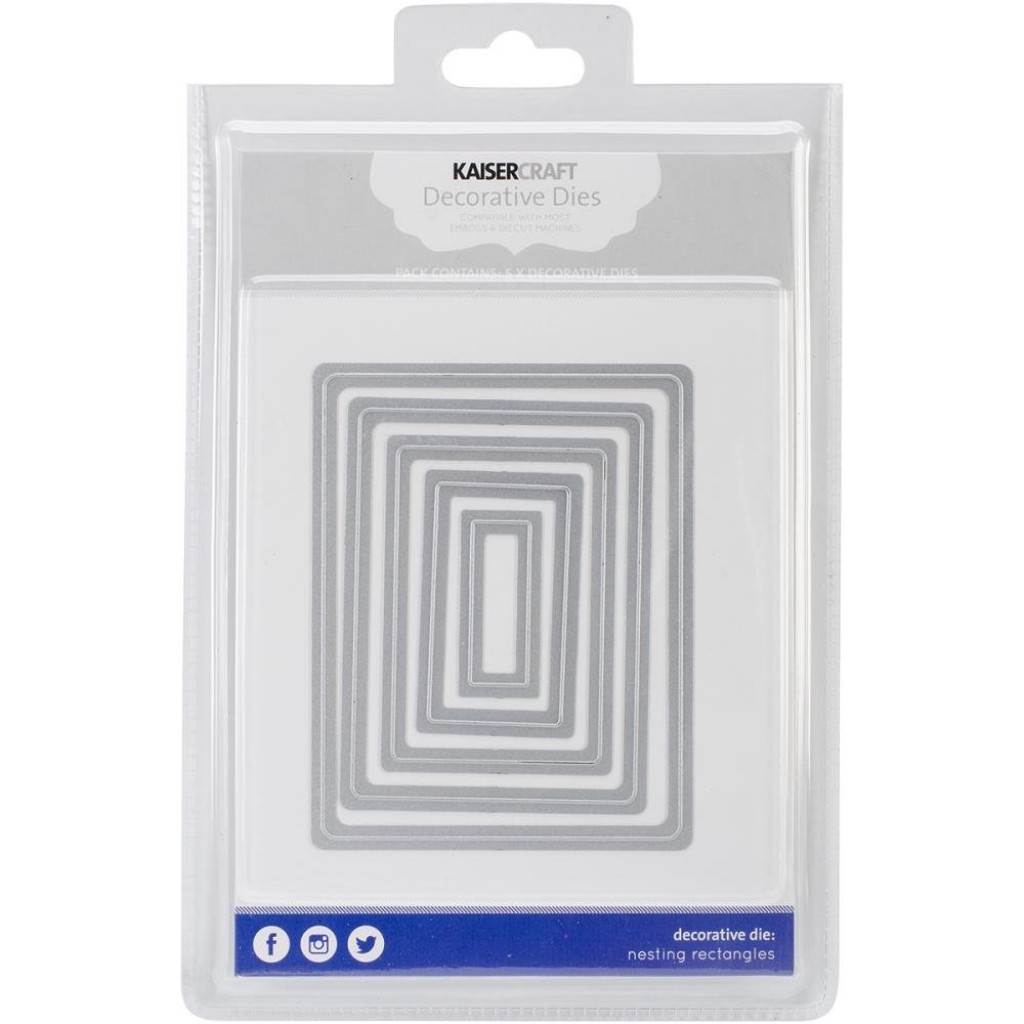 Kaisercraft Decorative Die - Nesting Rectangles - DD509 | HNDMD