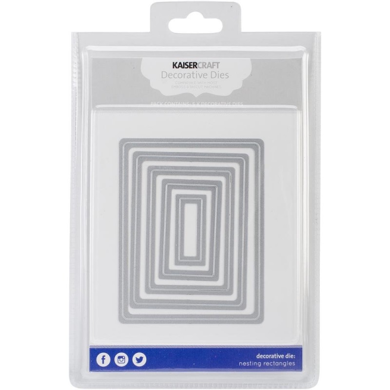 Kaisercraft Decorative Die - Nesting Rectangles - DD509 | HNDMD