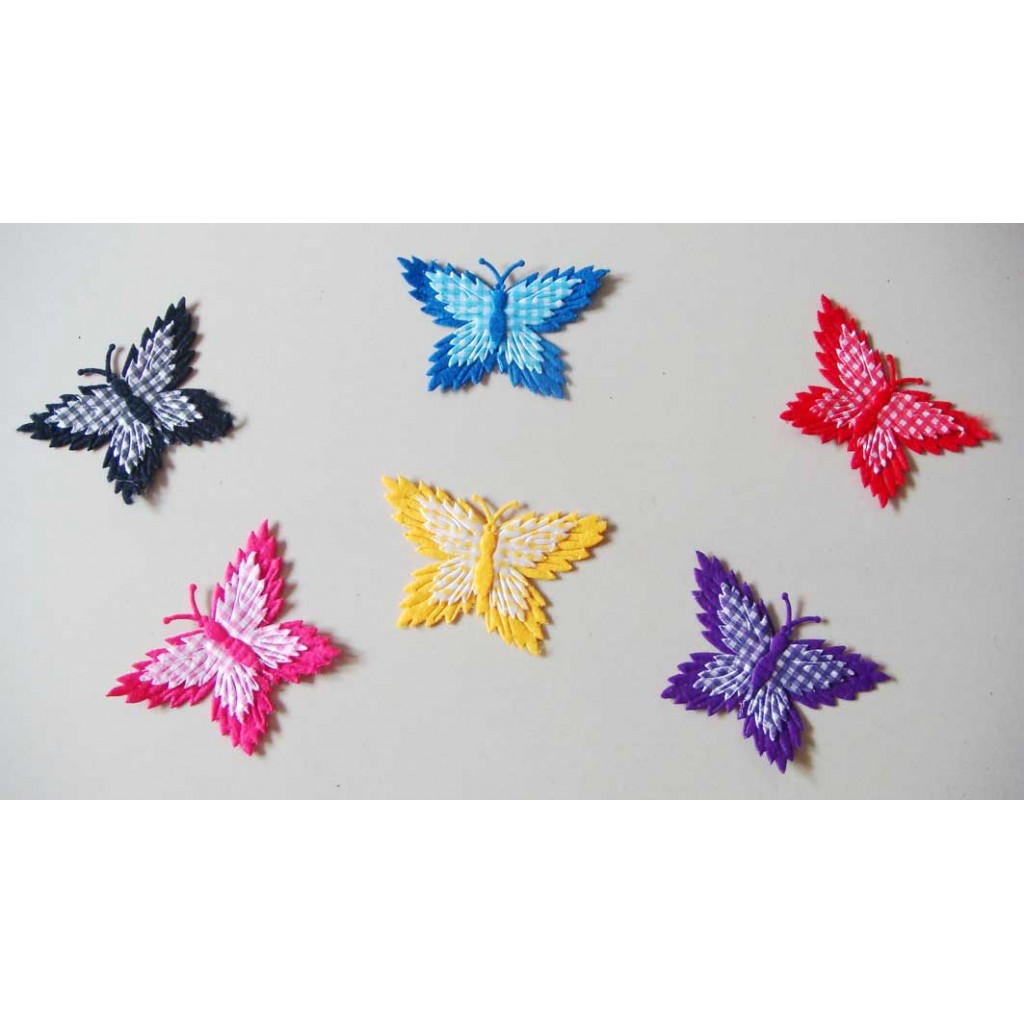 Assorted Checkered Butterflies - Dark Collection - CACB03 | HNDMD