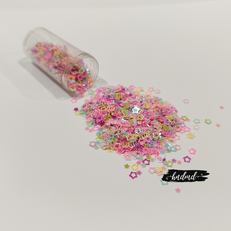 Shaker Sequin Elements - Colourful Star Outlines - CHSS-11 | HNDMD