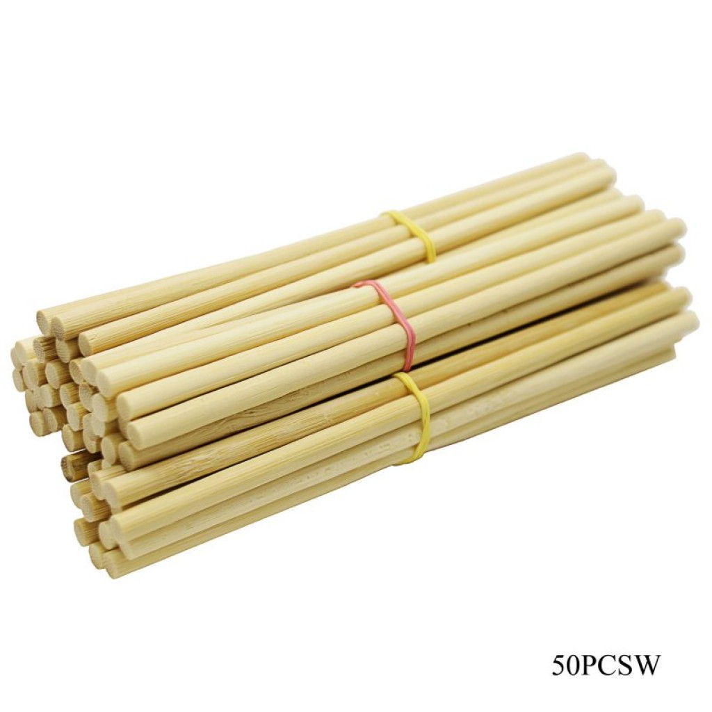 Wooden Dowels/ Round craft sticks - Plain (6 inch) - 50PCSW | HNDMD