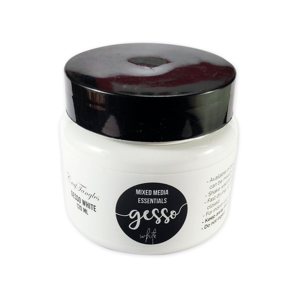 CrafTangles mixed media essentials - Gesso - White (120 ml) - CTMMGW120