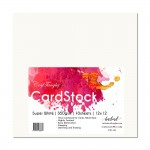 CrafTangles cardstock 12 by 12 (350 gsm) (Set of 10 sheets) - Super White