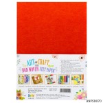 A4 Felt Sheets - Dark Orange (Pack of 10 sheets)