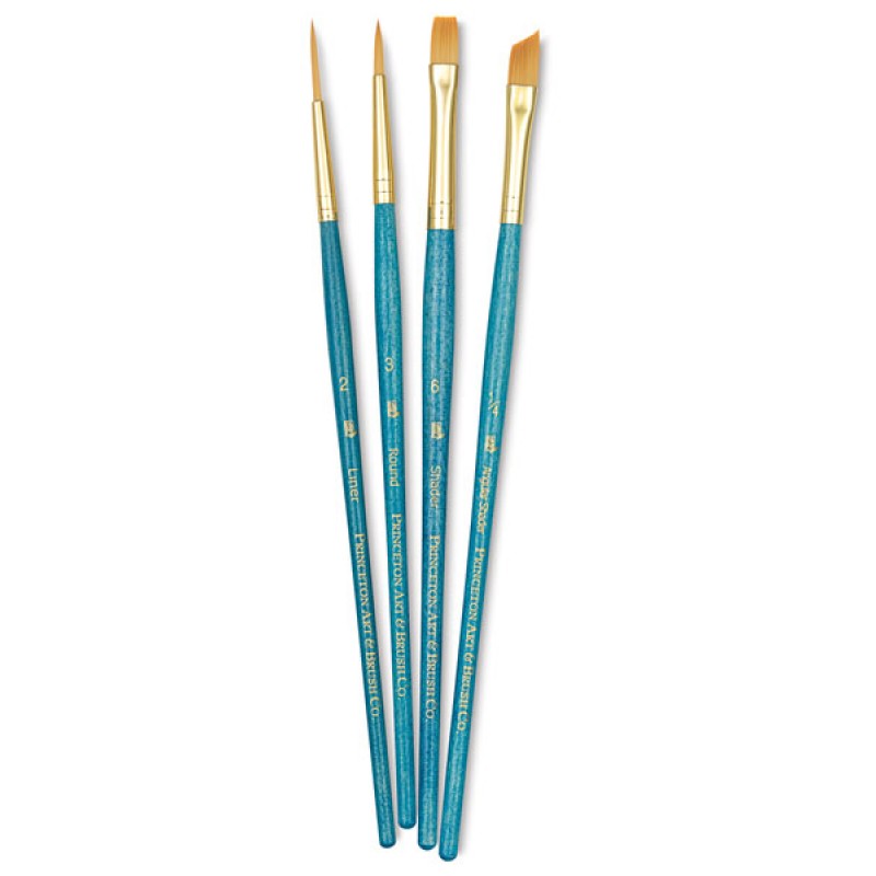 Princeton Real Value Brush Set - Golden Taklon, Short Handle – Artistically  Tested