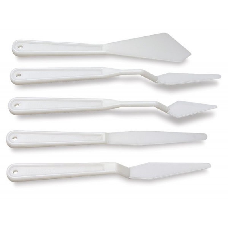 Plastic Palette Knives (Set of 5) HY207 HNDMD