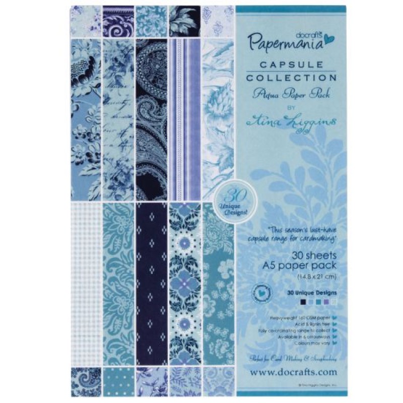 Papermania Capsule Collection A5 Papers Heather Paper Pack Pma