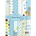 CrafTangles Scrapbook Paper Pack - Baby Boy (A4)