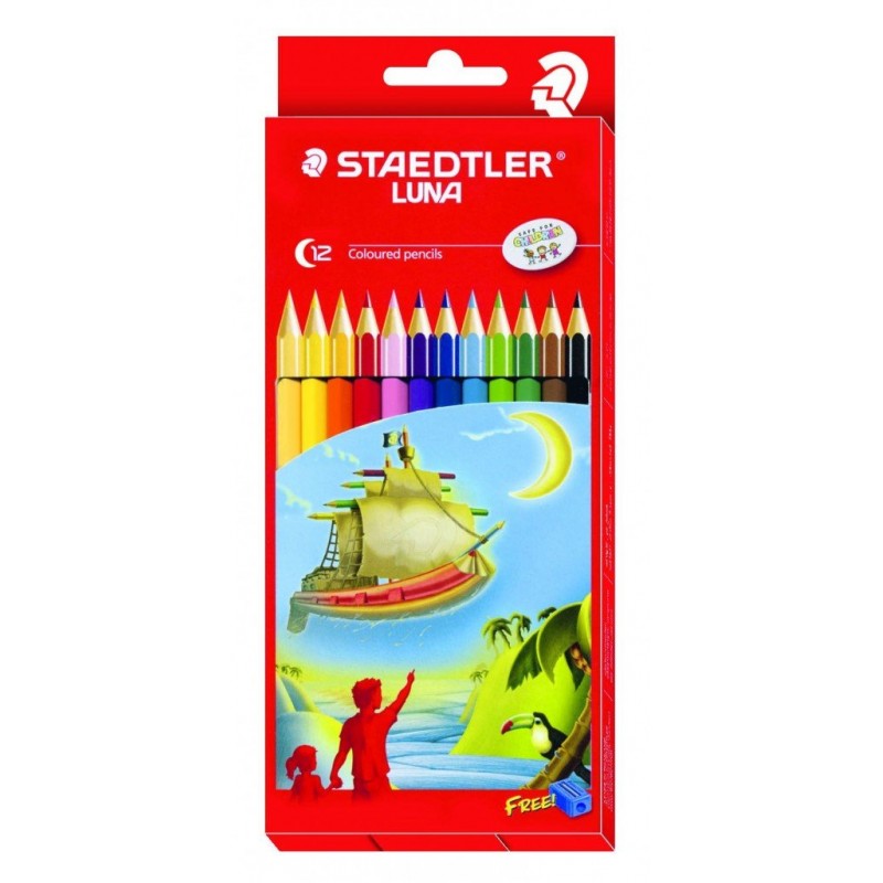 Staedtler Luna Coloured Pencils - Pack of 12 - 136 C12 TH | HNDMD