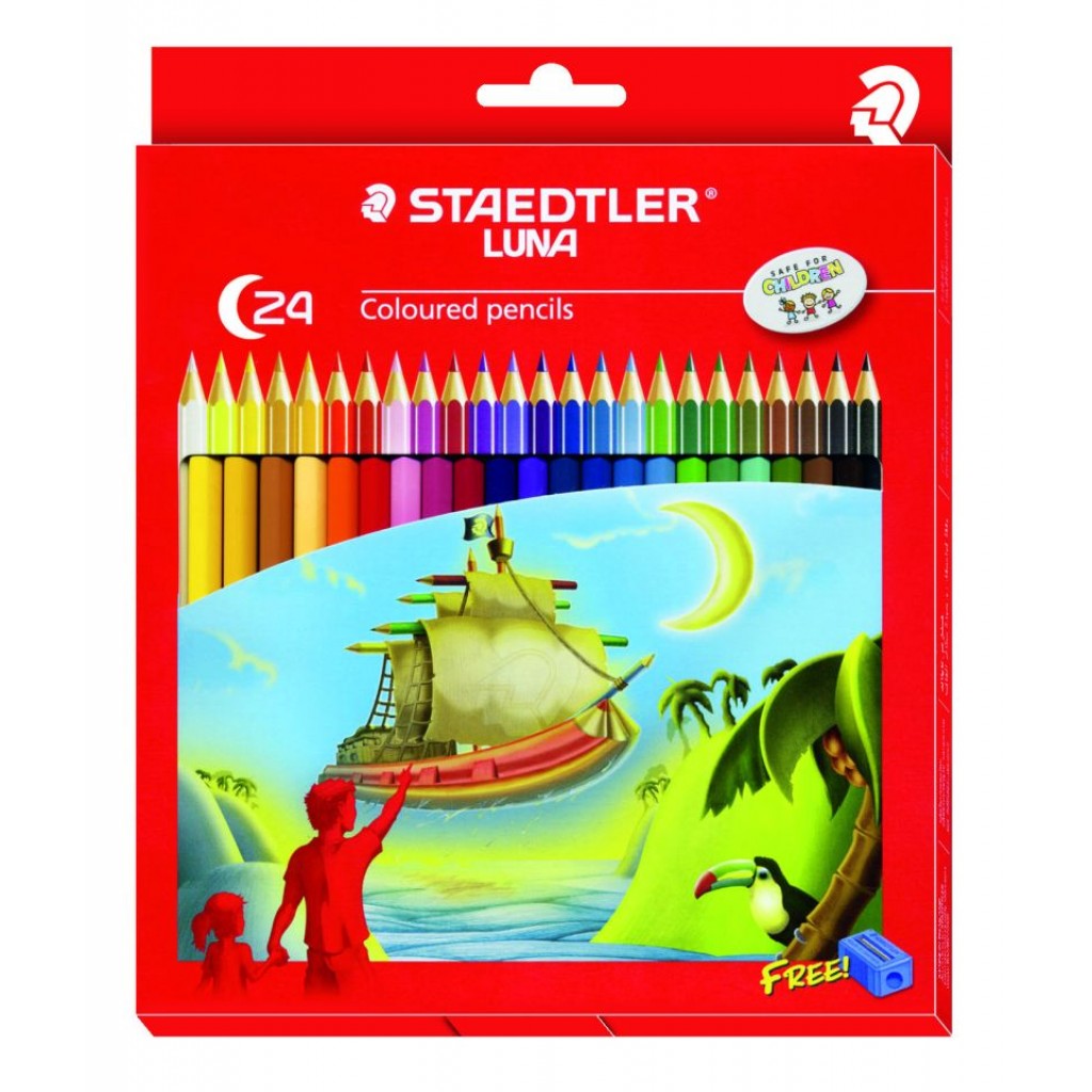 Staedtler Luna Coloured Pencils Pack of 24 136 C24 TH HNDMD