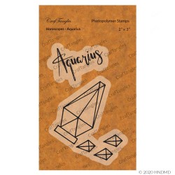 CrafTangles Photopolymer Stamps - Horoscopes - Aquarius