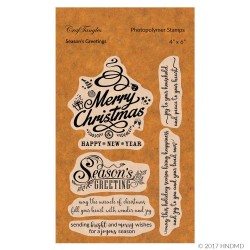 CrafTangles Photopolymer Stamps - Seasons Greeting