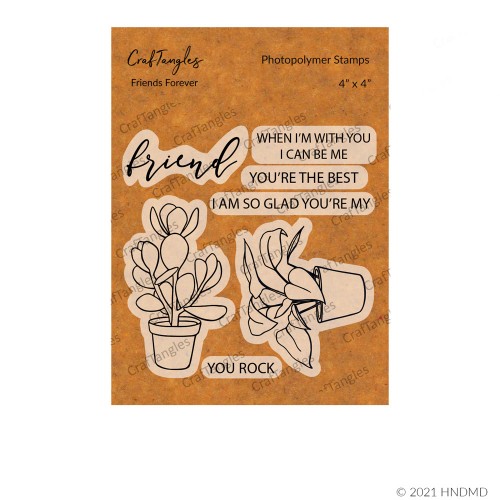 CrafTangles Photopolymer Stamps - Friends Forever