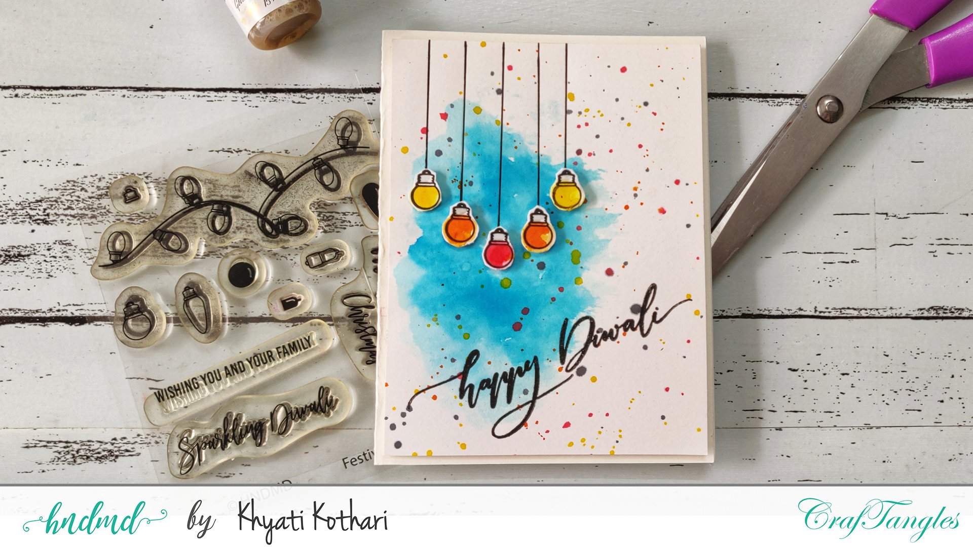 CrafTangles Photopolymer Stamps - Diwali Sentiments - CTPS71 | HNDMD