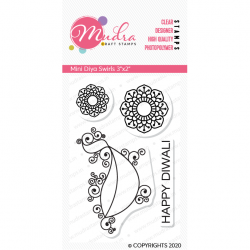 Mudra Craft Stamps - Mini Diya Swirls