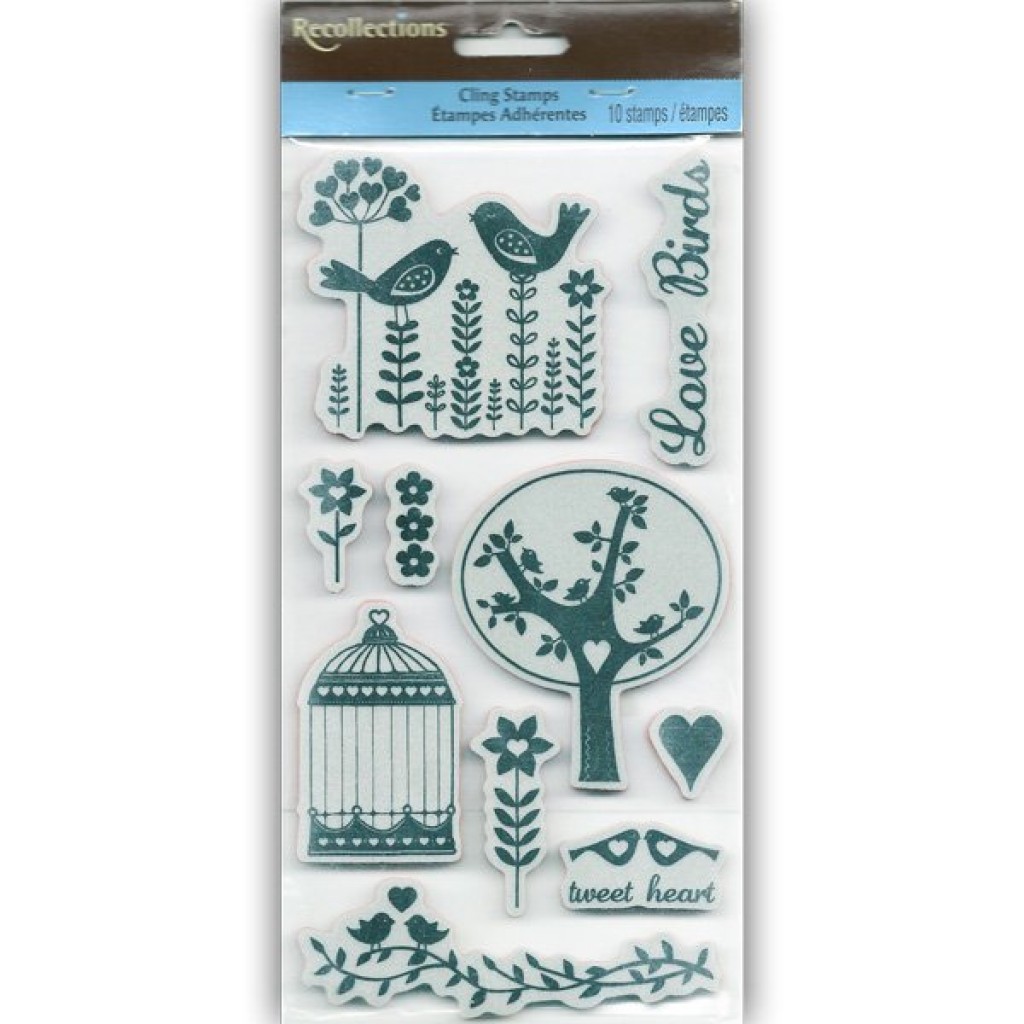 Recollections Cling Stamps - Love Birds (10 Stamps) - 171821 | HNDMD