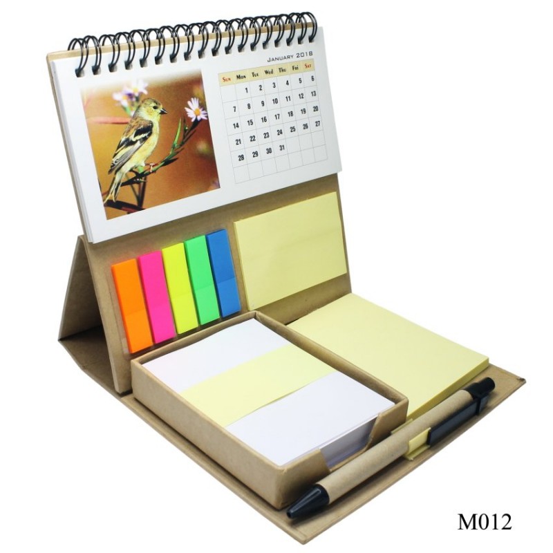 Sticky Notes or Memo Pad with 2018 Calendar M012 - M012 | HNDMD