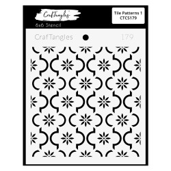 CrafTangles 6"x6" Stencil - Tile Patterns 1