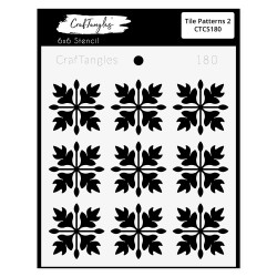 CrafTangles 6"x6" Stencil - Tile Patterns 2