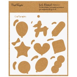 CrafTangles 6x6 Stencil - Balloons