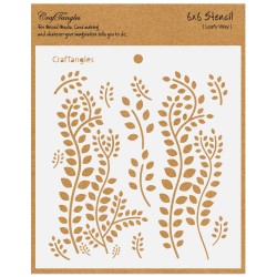 CrafTangles 6"x6" Stencil - Leafy Way