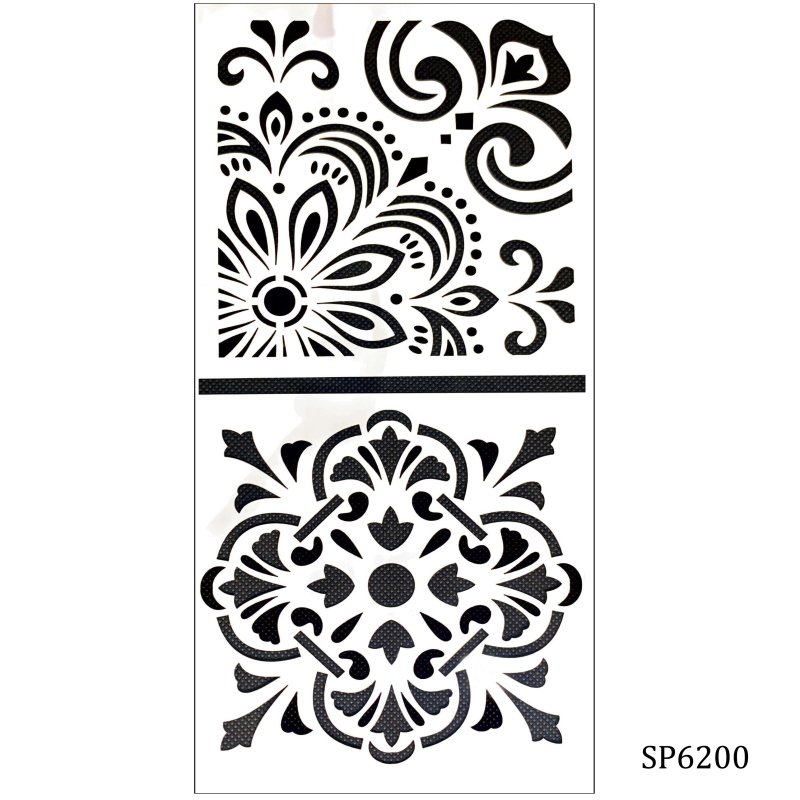 6by6 inch stencil (Set of 2) - SP6200 - SP6200 | HNDMD