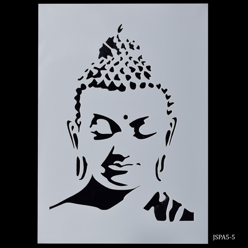 buddha face stencils