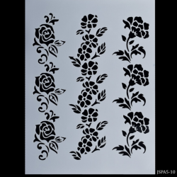 A5 Stencil - Floral Borders (JSPA5N-10)