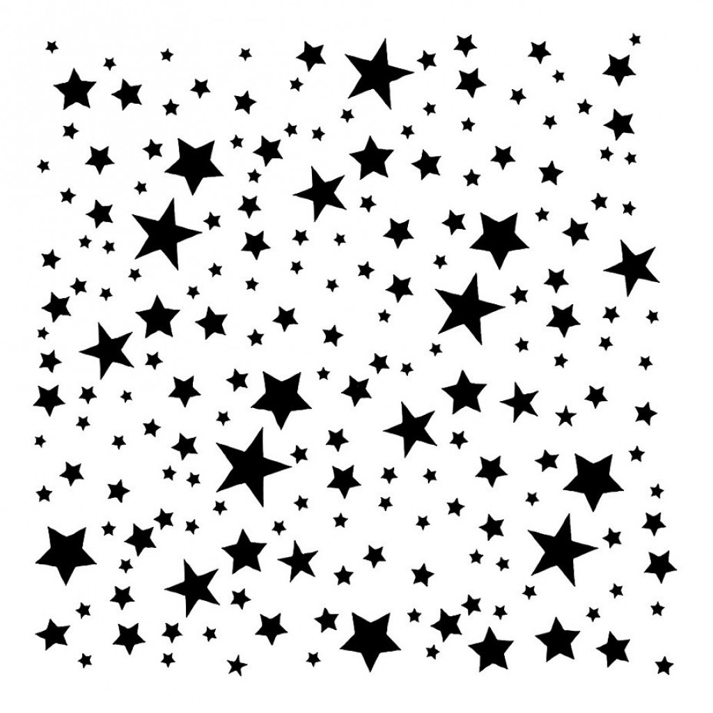 Stencil - Stars (5 by 5 inch) - CHCS-99-10-1 | HNDMD