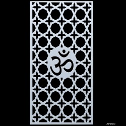 4 by 8 inches Stencil - Om